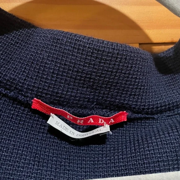 Prada Wool Zip Cardigan